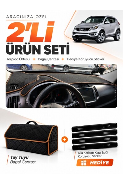 e-biz Kia Sportage (2010-2016) Compatible Torpedo Cover + Thai Feather Trunk ...