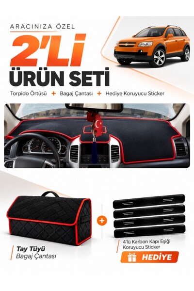 e-biz Chevrolet Capti̇va (2008-2011) Compatible Dashboard Cover + Tay Tüy Lug...
