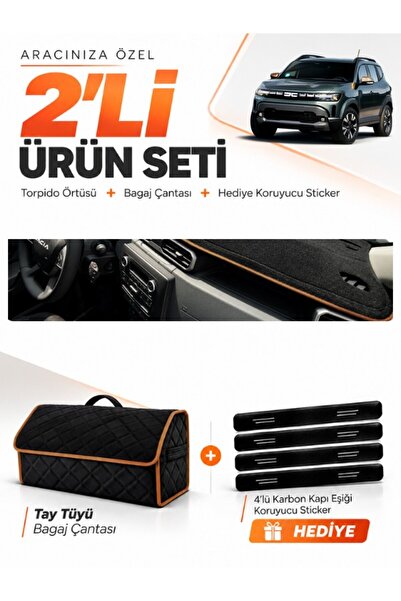 e-biz Daci̇a Duster 3 Generation (2024-2026) Compatible Glove Box Cover + Tha...