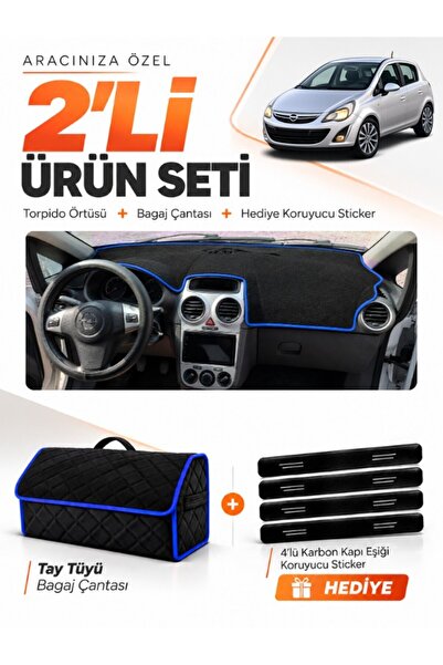 e-biz Opel Corsa D (2006-2014) Compatible Glove Box Cover + Tay Feather Trunk...
