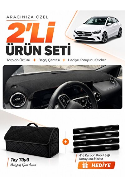 e-biz Mercedes W247 B180 B Class (2019-2022) Compatible Glove Box Cover + Tay...