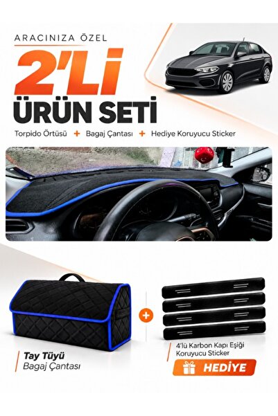 e-biz Fi̇at Egea Sedan (2007-2021) Tablet-Free Compatible Dashboard Cover + F...
