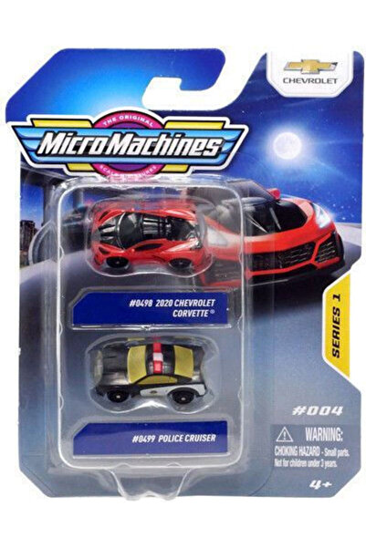 Micro Machines 2020 Chevrolet Corvette Αστυνομικό Αυτοκίνητο-Παιχνίδι