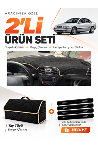 e-biz Volvo S40 (1996-2002) Compatible Glove Box Cover + Tay Feather Trunk Ba...