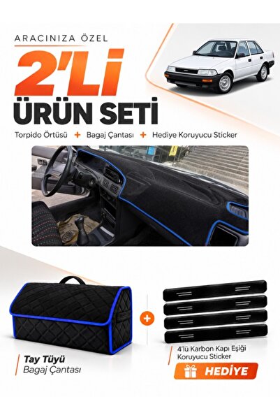e-biz Toyota Corolla Findik Kasa (1988-1991) Compatible Dashboard Cover + Tay...