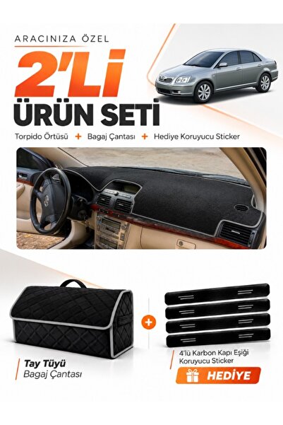 e-biz Toyota Avensis Screened T250 (2003-2008) Compatible Glove Box Cover + T...
