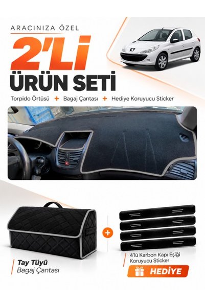 e-biz Dashboard Cover + Thai Feather Trunk Bag + Sticker Set Compatible with ...