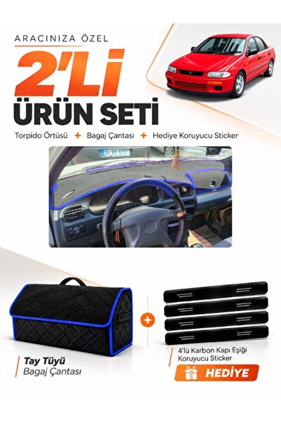 e-biz Mazda 323 Fami̇li̇a Covered (1994-1998) Compatible Glove Box Cover + Ta...