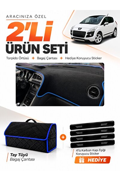 e-biz Peugeot 3008 Without Screen (2010-2015) Compatible Glove Box Cover + Th...