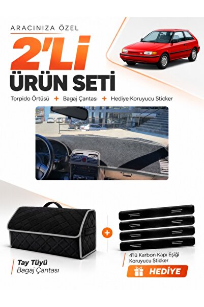 e-biz Mazda 323 Hatchback Bg Kasa (1991-1995) Compatible Dashboard Cover + Ta...