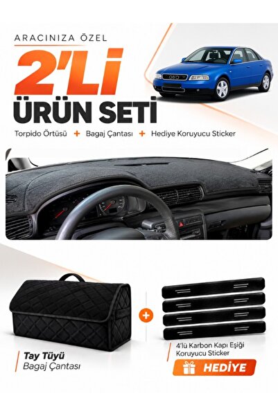 e-biz Audi A4 (1994-2001) Compatible Glove Box Cover + Thai Feather Trunk Bag...