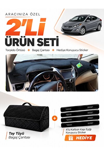 e-biz Hyundai Elantra (2011-2017) Compatible Glove Box Cover + Tay Tüy Luggag...