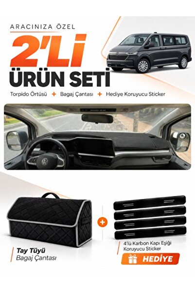 e-biz Volkswagen Transporter (2025-Later) Compatible Dashboard Cover + Tay Fe...