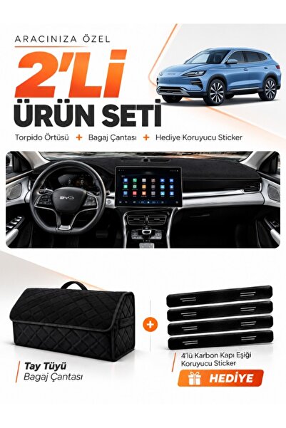 e-biz غطاء توربيدو متوافق مع BYD SEAL U DM (2024 وما بعده) + حقيبة أمتعة من ا...