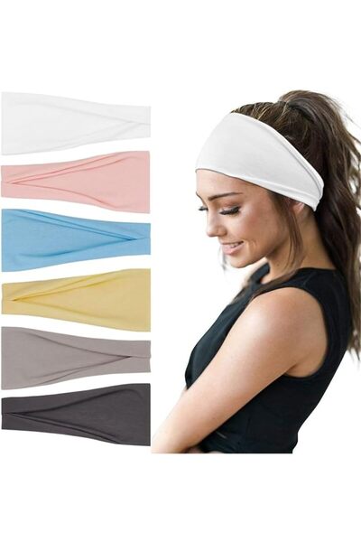 YONUF Boho Headbands For Women Fashion Wide Headband Yoga Workout Head Bands ...