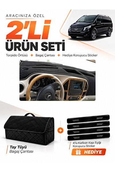 e-biz Mercedes Vito W447 (2014-2021) Compatible Torpedo Cover + Tay Feather L...