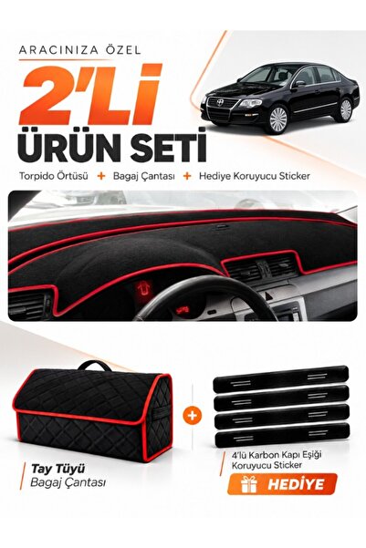 e-biz Volkswagen Passat B6 (2005-2010) Compatible Dashboard Cover + Tay Tüy T...