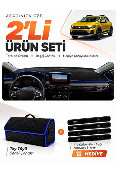e-biz Dacia Sandero (2022-2026) Compatible Glove Box Cover with Screen + Thai...