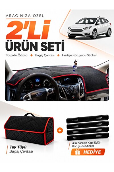 e-biz Ford Focus 3.5 Station Wagon (2014-2018) Compatible Glove Box Cover + T...