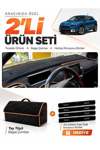 e-biz Citroen Cactus (2018-2020) Compatible Dashboard Cover + Thai Feather Tr...