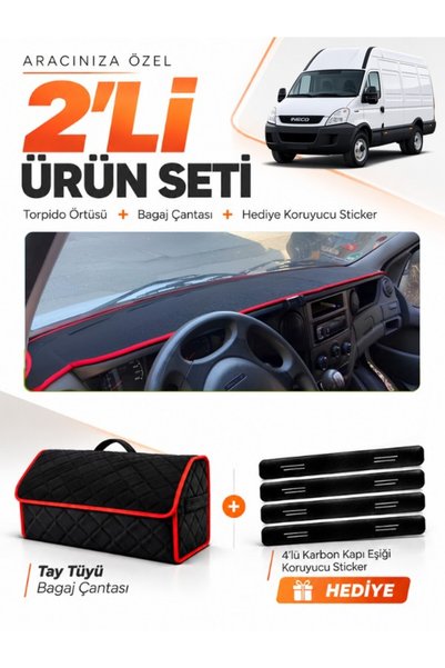 e-biz Dashboard Cover + Thai Feather Luggage Bag + Sticker Set Iveco Daily (2...