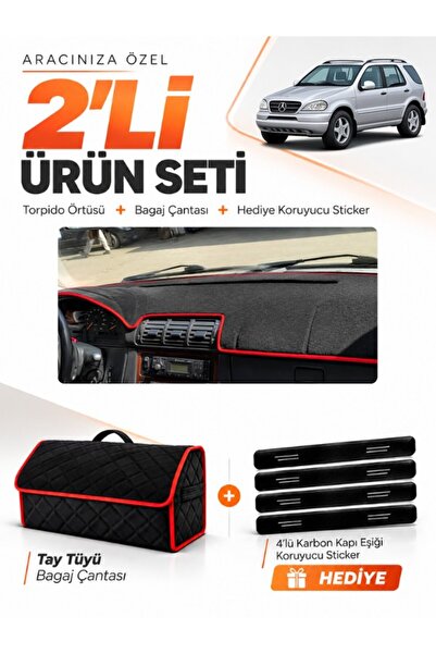 e-biz Mercedes W163 M-Class (1997-2005) Compatible Glove Box Cover + Tay Tüy ...