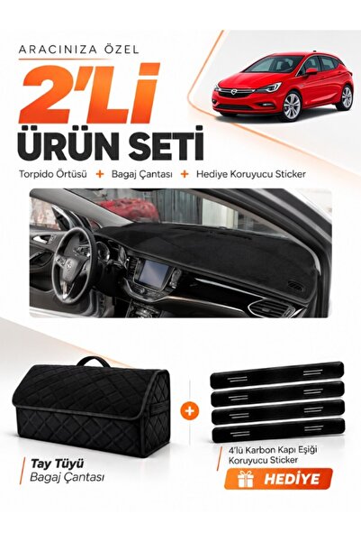 e-biz Opel Astra K (2015-2021) Compatible Dashboard Cover + Tay Tüy Trunk Bag...