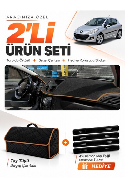 e-biz Peugeot 207 (2007-2012) Compatible Glove Box Cover + Thai Feather Trunk...