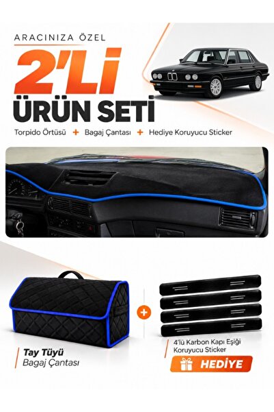 e-biz Bmw E28 (1981-1988) Compatible Glove Box Cover + Thai Feather Trunk Bag...