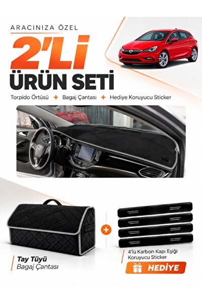 e-biz Opel Astra K (2015-2021) Compatible Dashboard Cover + Tay Tüy Trunk Bag...