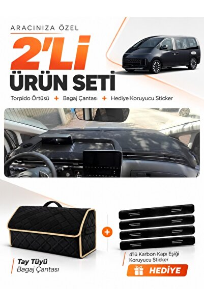 e-biz Hyundai Staria (2021-2025) Compatible Glove Box Cover + Tay Tüy Luggage...