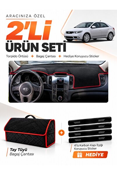 e-biz Kia Cerato (2008-2012) Compatible Torpedo Cover + Thai Feather Trunk Ba...
