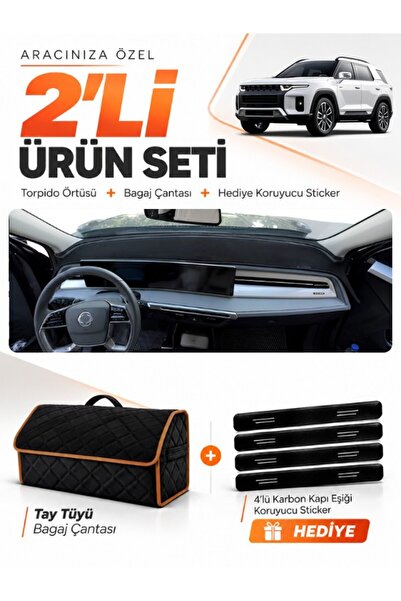 e-biz Ssanyong Kgm Torres (2023-2026) Compatible Glove Box Cover + Thai Feath...