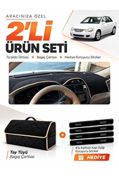 e-biz Kia Cerato (2004-2008) Compatible Torpedo Cover + Thai Feather Trunk Ba...