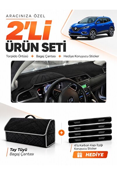 e-biz Renault Kadjar (2015-2022) Compatible Glove Box Cover + Tay Feather Tru...