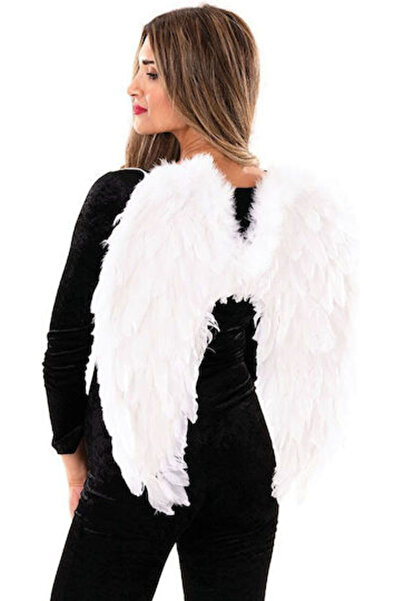 Fun Fashion Αποκριάτικα Φτερά Λευκά 1 τεμάχιο