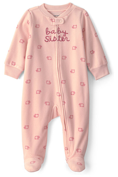 Carter's Kız Bebek Polar Tulum Yenidoğan-9 Ay Pembe