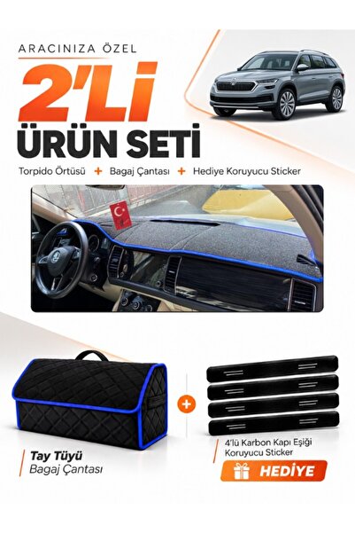 e-biz Skoda Kodiaq (2017-2023) Compatible Dashboard Cover + Tay Feather Trunk...