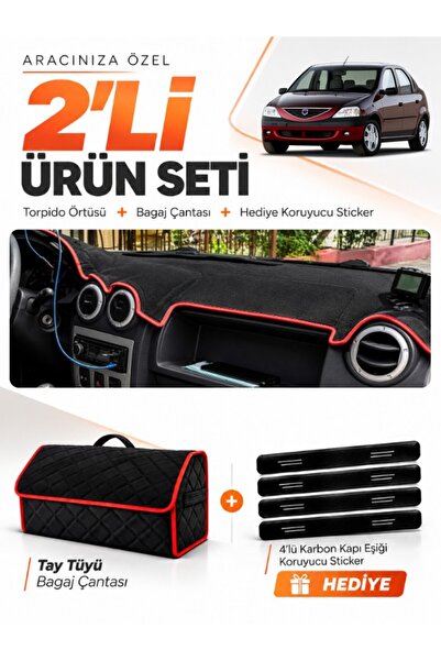 e-biz Daci̇a Logan 1 (2004-2008) Compatible Glove Box Cover + Tay Tüy Luggage...
