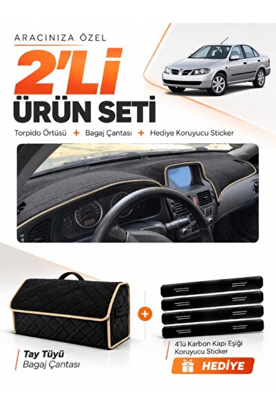 e-biz Nissan Almera Screened (2000-2006) Compatible Glove Box Cover + Thai Fe...