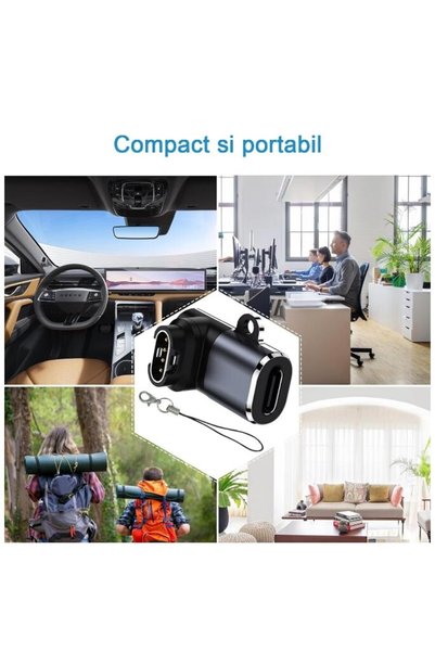 Jenuos Set de 2 adaptoare de încărcare pentru ceas Garmin, JENUOS ® Compatibil cu Fenix 7/7S/7X/6S/6/6X/5S/5/5X, Forerunner 955 965 45 45S 245 și multe alte smartwatch-uri.