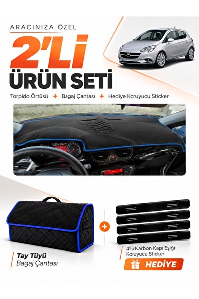 e-biz Opel Corsa E (2013-2019) Compatible Glove Box Cover + Tay Feather Trunk...