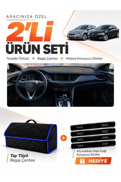 e-biz Opel Insignia (2017-2026) Compatible Glove Box Cover + Tay Feather Trun...