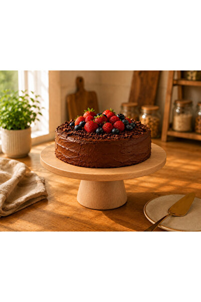 PENGU HOME Wooden Leg Cake Presentation Stand Ø25X12 cm