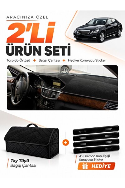 e-biz Mercedes W212 (2010-2013) Compatible Dashboard Cover + Tay Tüy Trunk Ba...