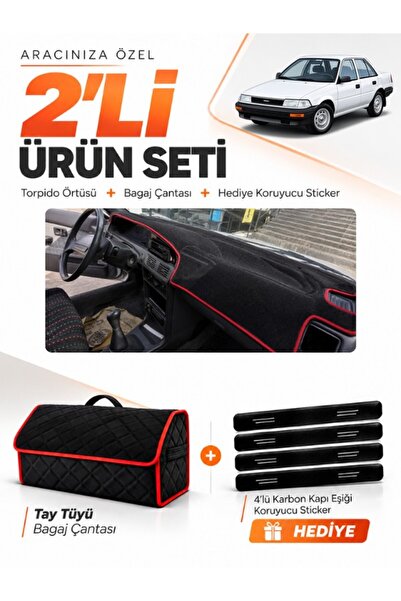 e-biz Toyota Corolla Findik Kasa (1988-1991) Compatible Dashboard Cover + Tay...