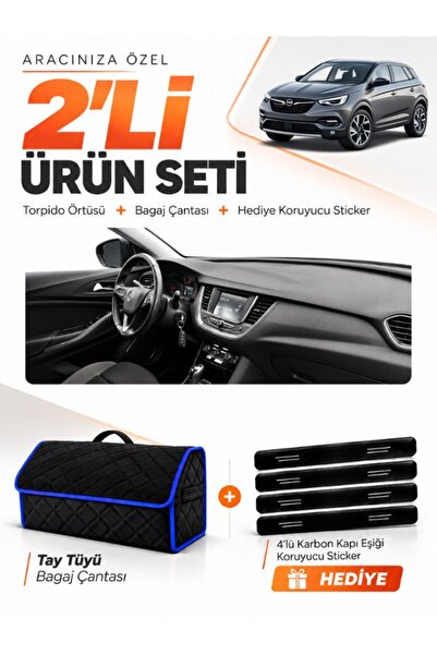 e-biz Opel Grandland X (2017-2020) Compatible Dashboard Cover + Tay Tüyü Lugg...