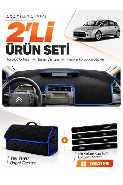 e-biz Citroen C4 (2004-2009) Compatible Dashboard Cover + Tay Feather Trunk B...