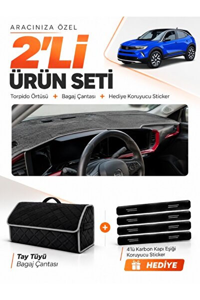 e-biz Opel Mokka (2020-2025) Compatible Dashboard Cover + Tay Tüy Luggage Bag...