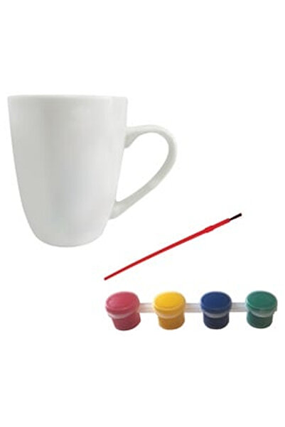 OEM Creative Set "Paint Your Mug" with 4 Colors & Brush 345ml